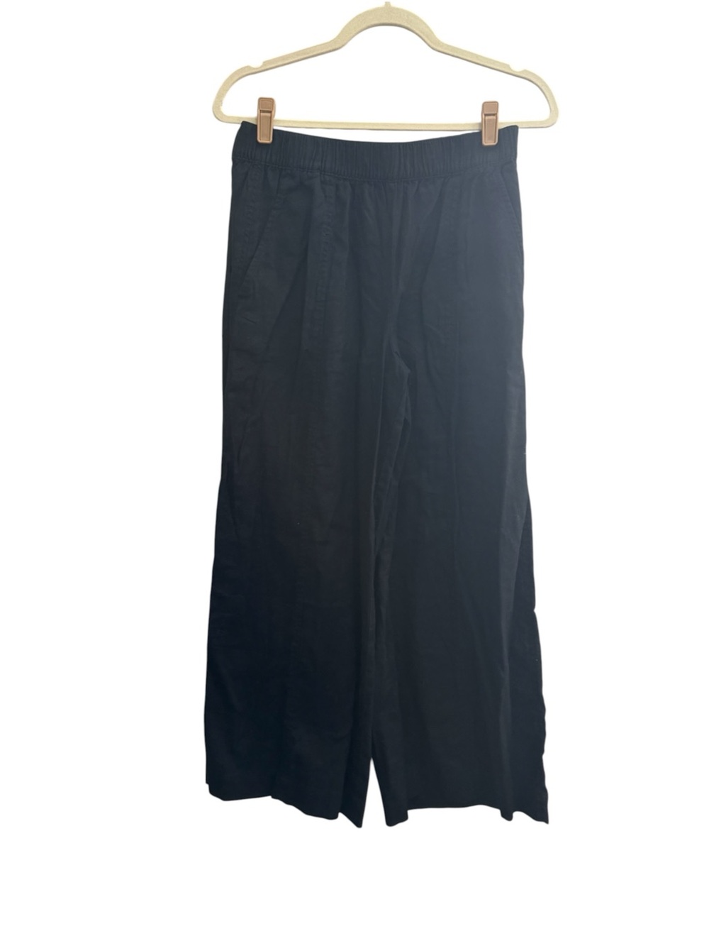 LOFT Wide Leg Pants linen blend Pullon NWT Womens Small #7464